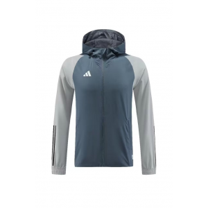 Customizable logo Windbreaker Jacket Adidas Light Blue S-XXL