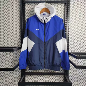 Customizable logo Windbreaker Jacket Nike Blue S-XXL