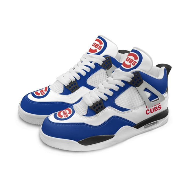 Men's Chicago Cubs Running Weapon Air Jordan 4 Shoes 002