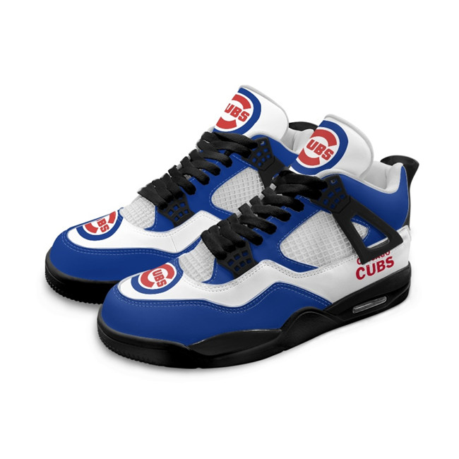 Men's Chicago Cubs Running Weapon Air Jordan 4 Shoes 003