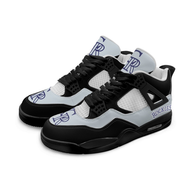 Men's Colorado Rockies Running Weapon Air Jordan 4 Shoes 001
