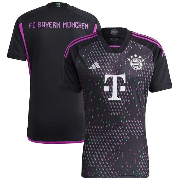 Men's FC Bayern München Black 2023 24 Away Soccer Jersey