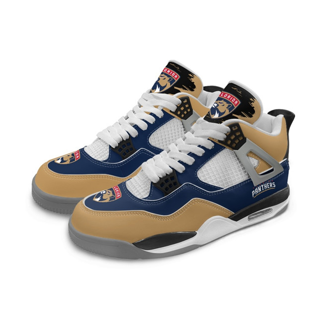 Men's Florida Panthers Running Weapon Air Jordan 4 Shoes 003