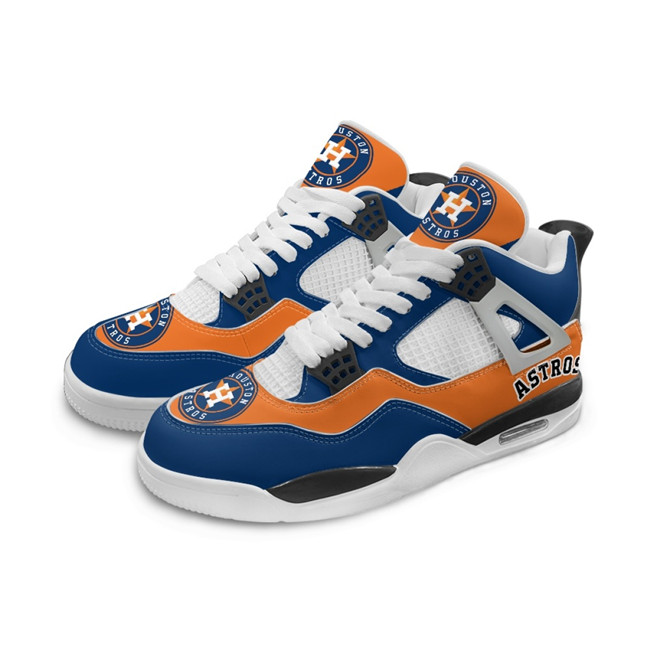 Men's Houston Astros Running Weapon Air Jordan 4 Shoes 001
