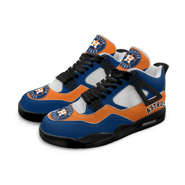 Men's Houston Astros Running Weapon Air Jordan 4 Shoes 003