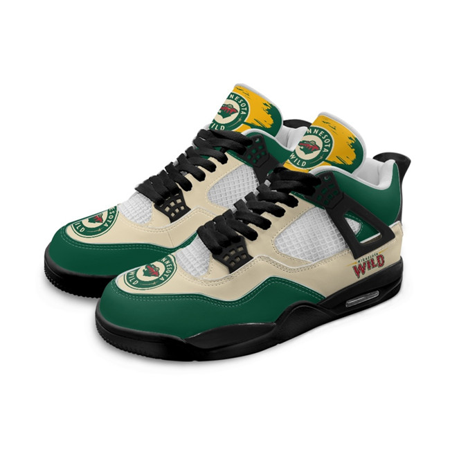 Men's Minnesota Wild Running Weapon Air Jordan 4 Shoes 001