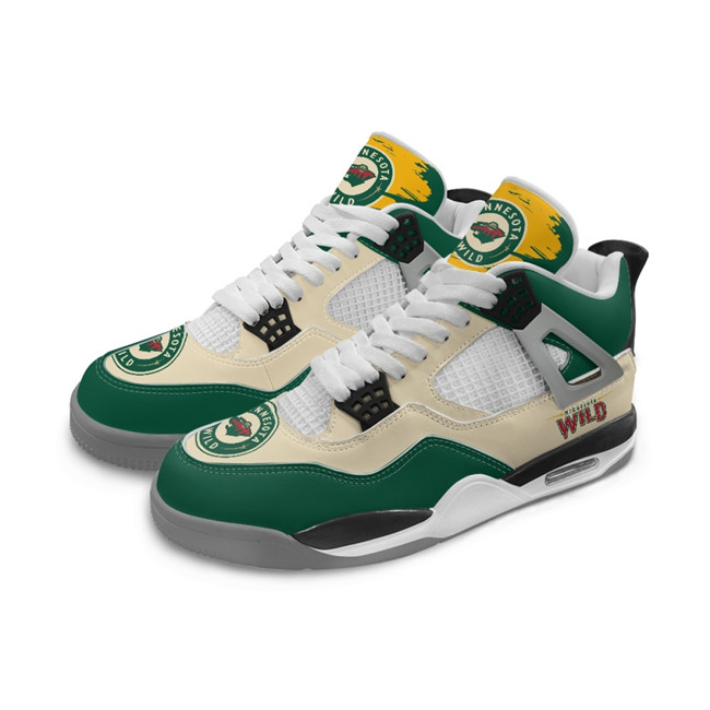 Men's Minnesota Wild Running Weapon Air Jordan 4 Shoes 002