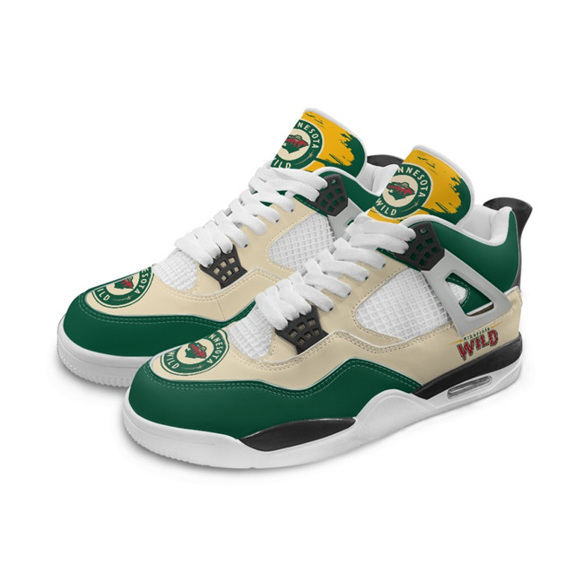 Men's Minnesota Wild Running Weapon Air Jordan 4 Shoes 003