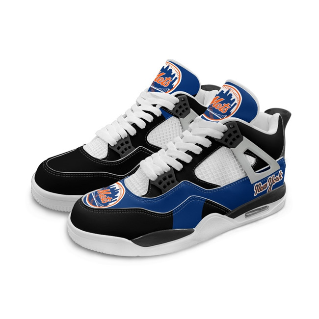 Men's New York Mets Running Weapon Air Jordan 4 Shoes 002