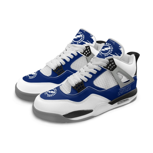 Men's Tampa Bay Lightning Running Weapon Air Jordan 4 Shoes 002