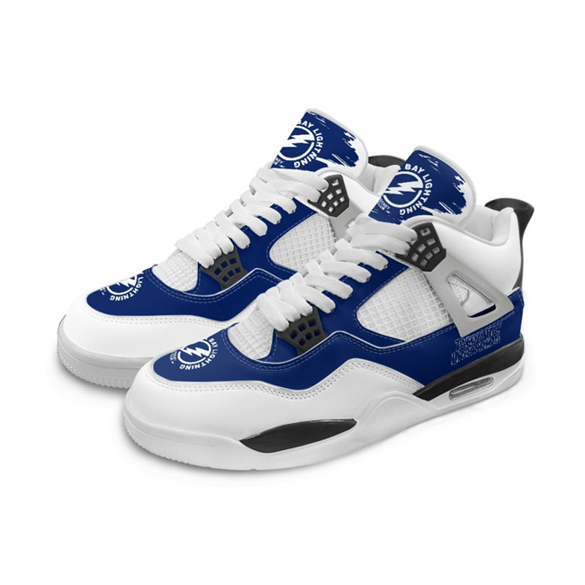 Men's Tampa Bay Lightning Running Weapon Air Jordan 4 Shoes 003