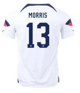 Men's United States 13# white  Soccer Jersey