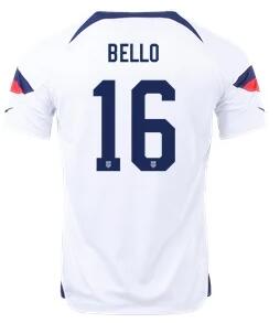 Men's United States 16# white  Soccer Jersey