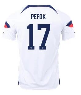 Men's United States 17# white  Soccer Jersey