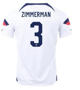 Men's United States 3# white  Soccer Jersey