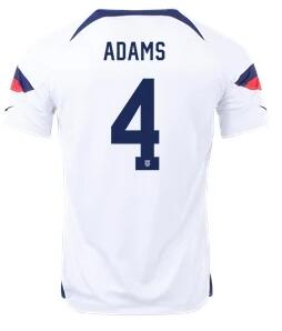 Men's United States 4# white  Soccer Jersey
