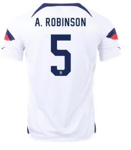 Men's United States 5# white  Soccer Jersey