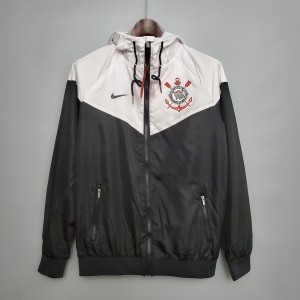 Windbreaker Jacket Corinthians Black & White S-XXL
