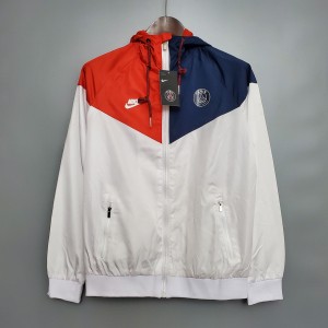 classic style Windbreaker Jacket PSG Paris Saint Germain Black Red Blue S-XXL